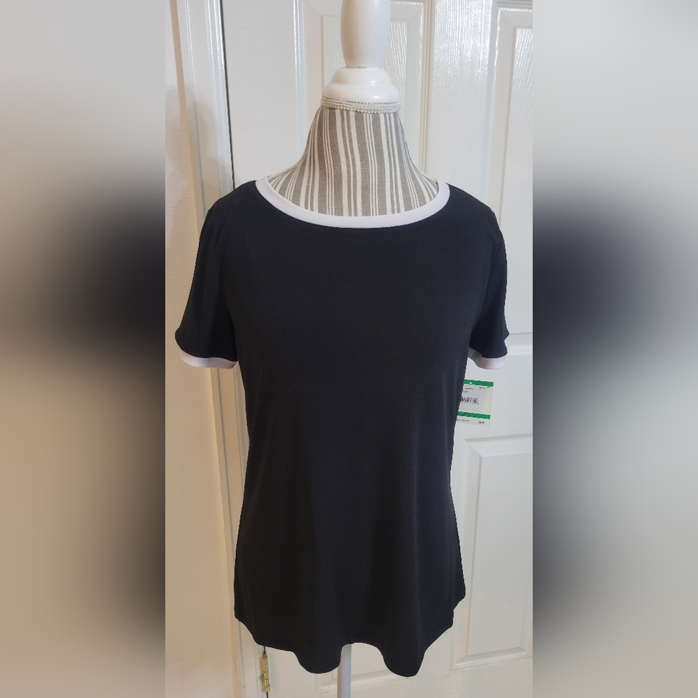 NWT Anne Klein Black Top